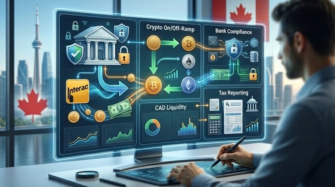 Crypto On‑Ramp and Off‑Ramp Strategy Canada 2026: Interac, CAD Liquidity, Bank Compliance and Tax Reporting for Active Traders